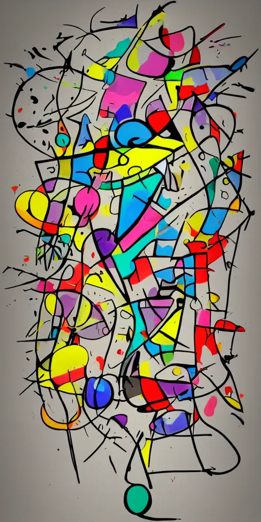 Image similar to minimalistic graffiti masterpiece, minimalism, 3d abstract render overlayed, black background, psychedelic therapy, artwork by joan miro, trending on ArtStation, ink splatters, pen lines, incredible detail, creative, positive energy, happy, unique, negative space, face, artgerm