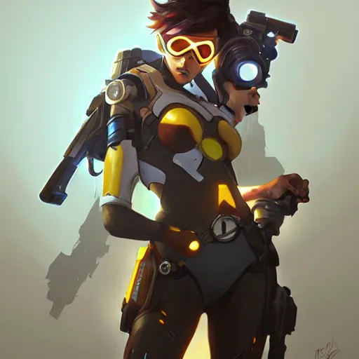 Apgar Arts - Overwatch, concept art Tracer