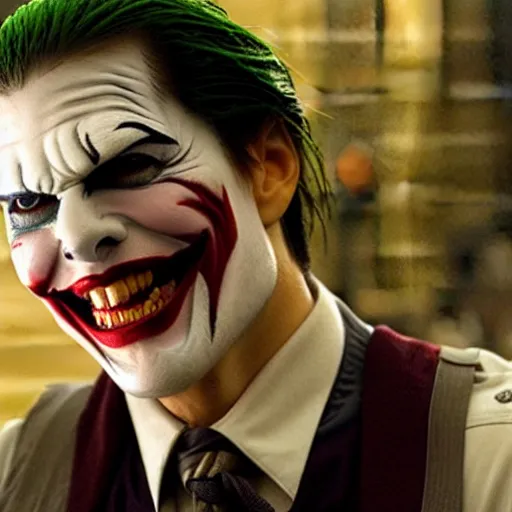 Prompt: tom cruise as the joker, movie still