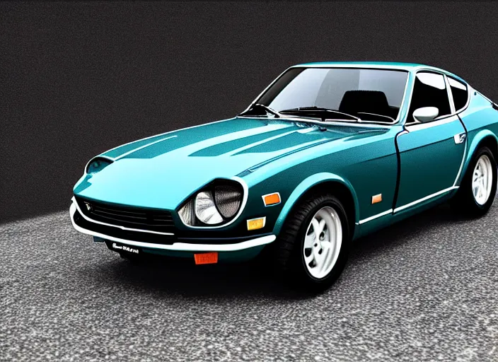 Prompt: a datsun 2 4 0 z in the art style of friedrich, caspar david