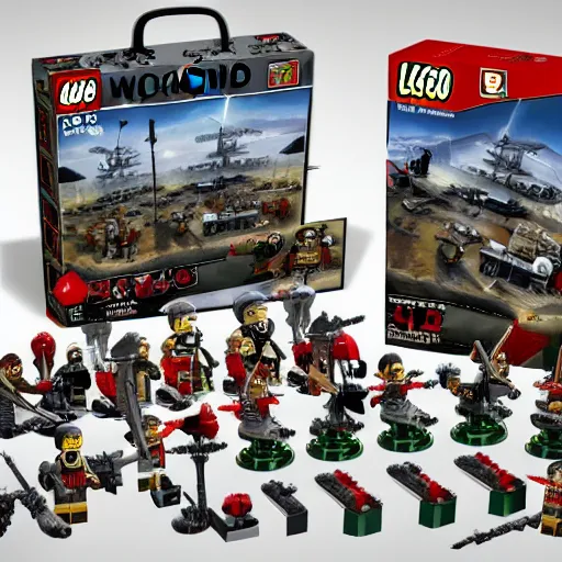 Prompt: world war 2 lego set