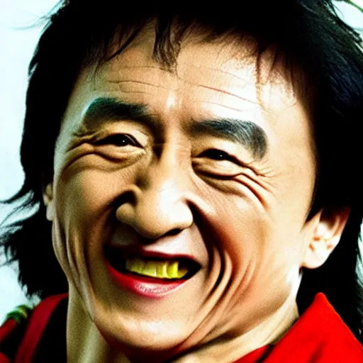 Image similar to jackie chan as joker