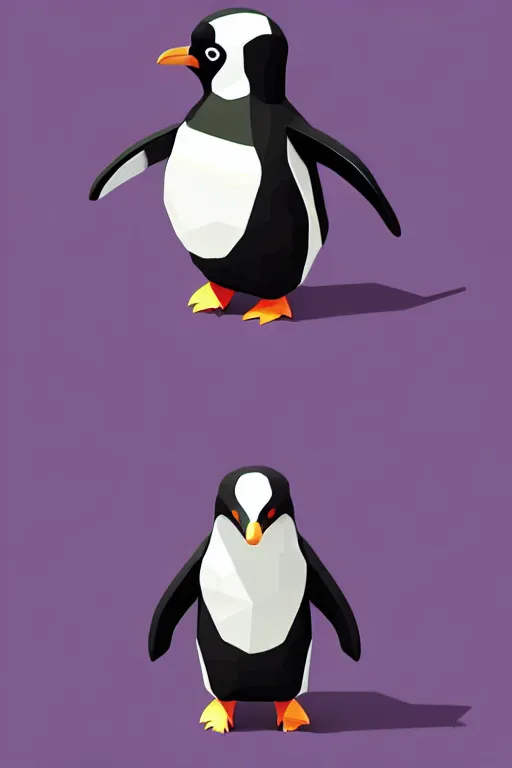 Prompt: isometric penguin by Artgerm and WLOP, Pixiv