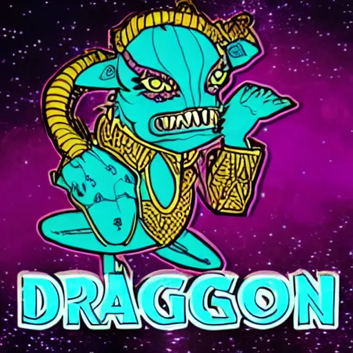 Image similar to Dragonborn in disco style
