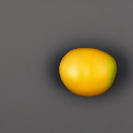 Image similar to centered hyper-realistic single piece of fruit, gray background