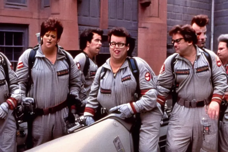Prompt: ghostbusters 1 9 8 4 deleted scene