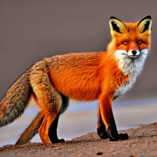 Prompt: bipedal fox