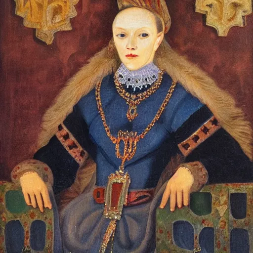 Image similar to ivan the terrible, heiress, portrait, oil painting, portrait, intricate complexity, rule of three,