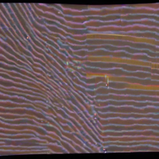 Image similar to degraded vhs tape still frame pause static