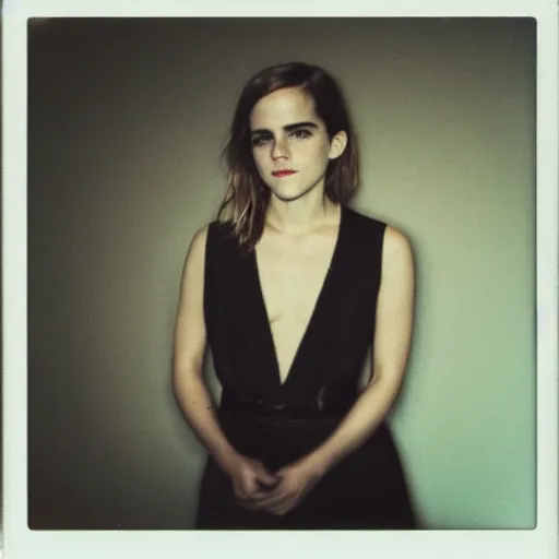 Image similar to Polaroid of Emma Watson by Emmanuel Lubezki