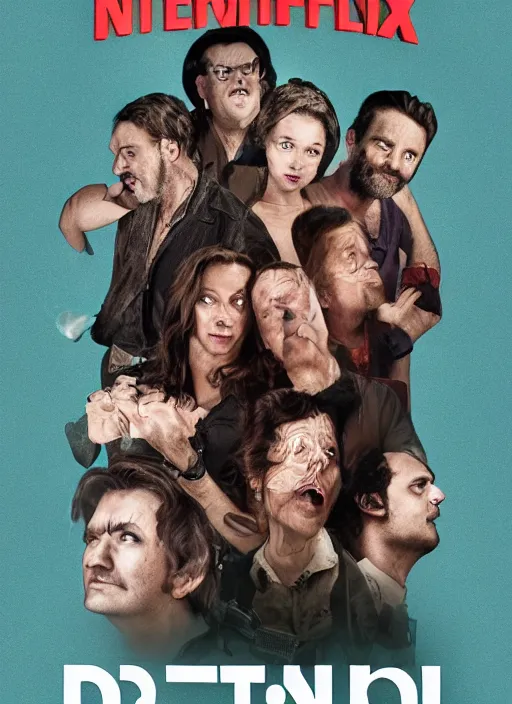 Image similar to poster for a netflix drongo show called drongo, tv show drongo poster