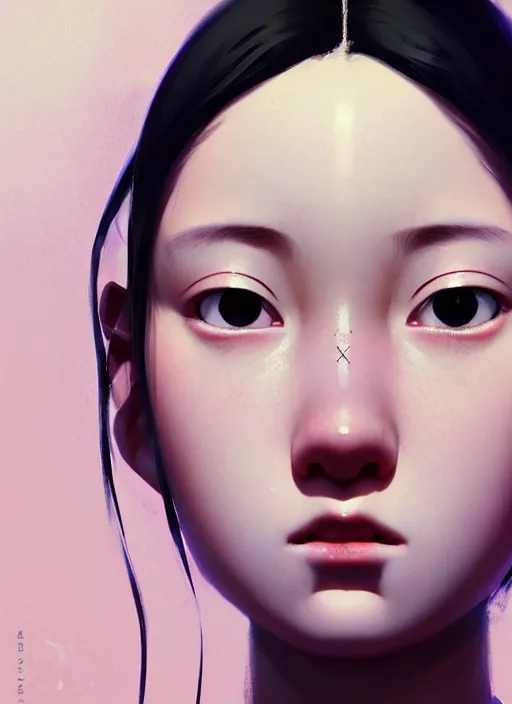 Image similar to a teenager, japanese, hair tied back in a pigtail, pretty like a girl, perfect face, symmetric eyes, sharp focus, specular reflection, occlusion shadow, artstation, by ilya kuvshinov and jeremy lipking, light novel cover art, 3 d epic illustrations, symmetric body