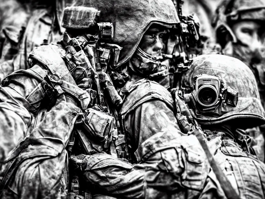 Image similar to war, photography, highly detailed, sharp focus