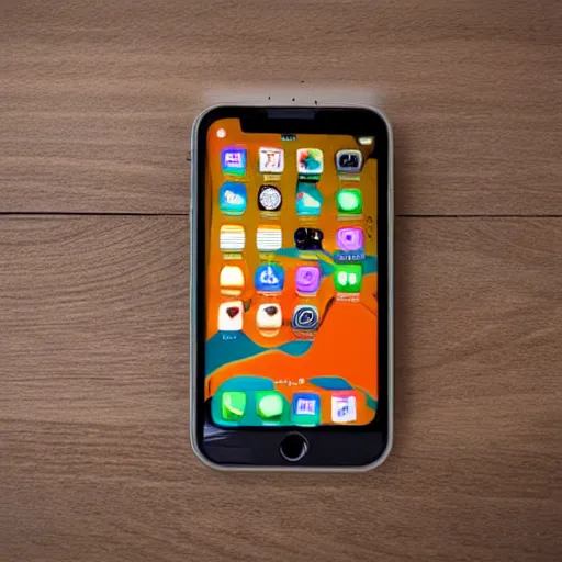 Prompt: iphone on a table, realistic, sharp focus, high details, 8 k, hd, sharp, studio quality