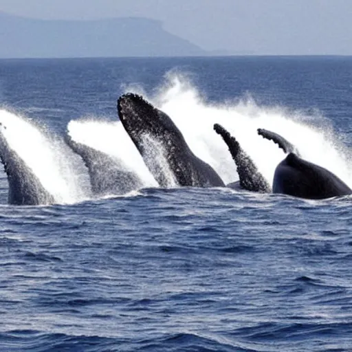 Image similar to whales swinming in clouds