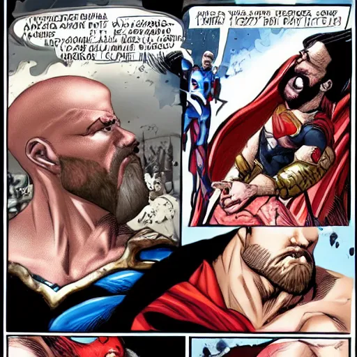 Image similar to kratos vs superman