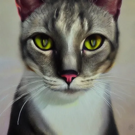 Image similar to phantom cat, oil on canvas, high detail, hyperrealism, photo realistic, masterpiece