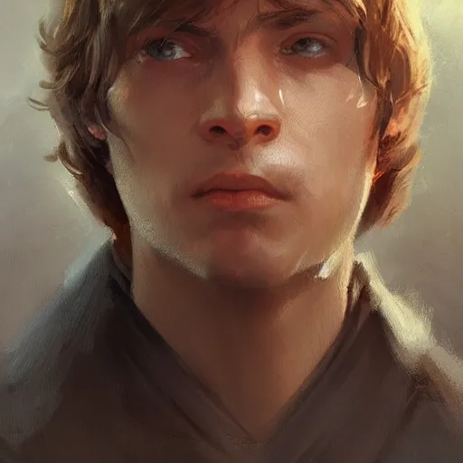 Prompt: portrait of a man by greg rutkowski, anakin skywalker, star wars expanded universe, he is about 2 0 years old, highly detailed portrait, digital painting, artstation, concept art, smooth, sharp foccus ilustration, artstation hq