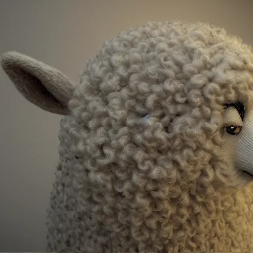 Prompt: Infinity recursion grand sheepzilla , hyperrealism, no blur, 4k resolution, ultra detailed-i