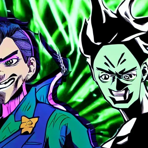 Image similar to jacksepticeye in jojo's bizarre adventure