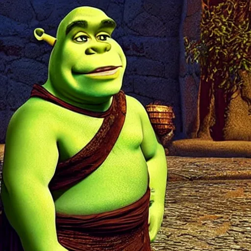 Image similar to “ biblically accurate shrek ”