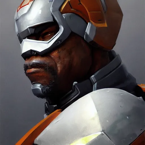 Image similar to greg manchess portrait painting of light armored trevor phillips as overwatch character, medium shot, asymmetrical, profile picture, organic painting, sunny day, matte painting, bold shapes, hard edges, street art, trending on artstation, by huang guangjian and gil elvgren and sachin teng