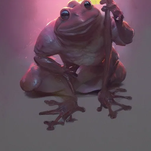 Image similar to 🐸🤖, digital Art, artstation, Greg rutkowski, Trending artstation,