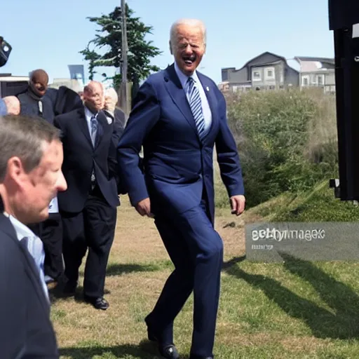 Image similar to joe biden falling again, panasonic photo