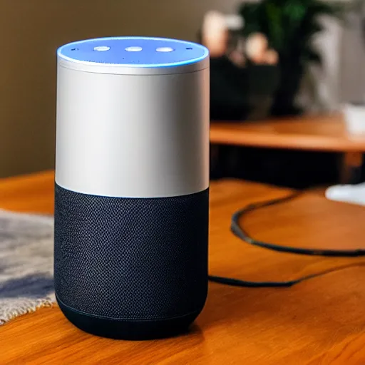 Image similar to Amazon Alexa arm wrestling Google Home