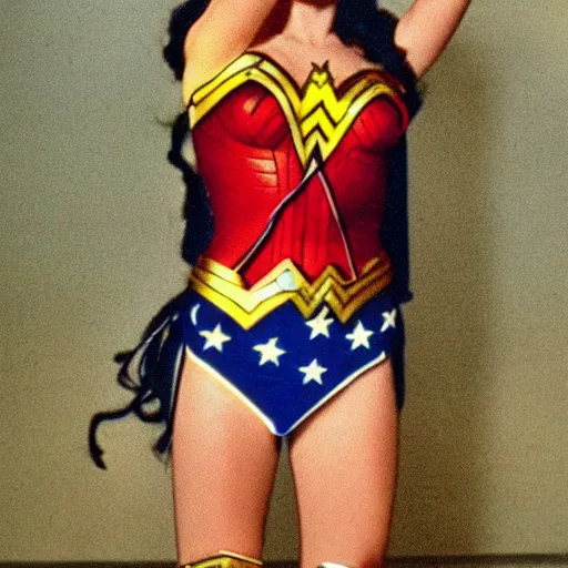 Prompt: photograph of baby wonder woman