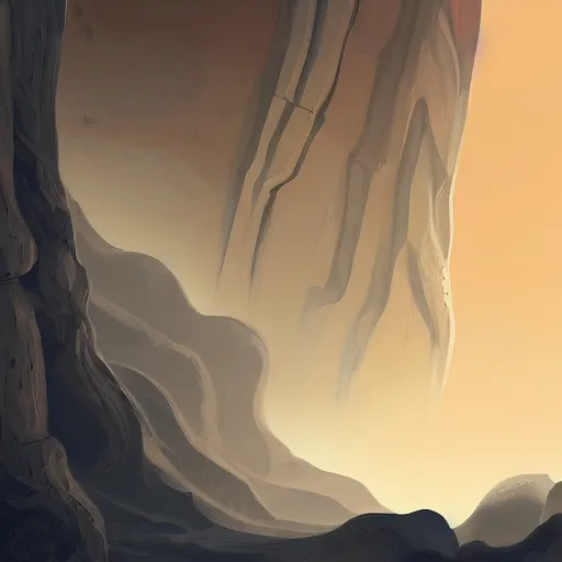Prompt: view of the sky from a slot canyon, digital art, award winning illustration, smooth, sharp lines, concept art, trending on artstation