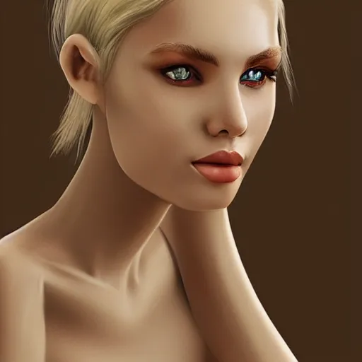 Image similar to blonde fashion model, in the style of aykutmaykut, by aykut aydogdu