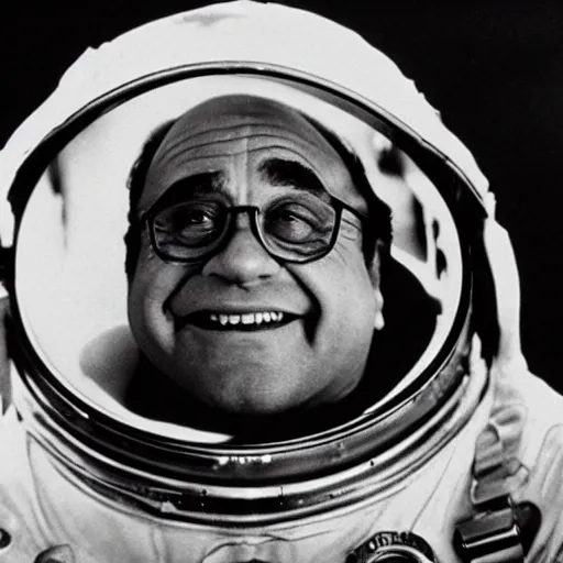 Prompt: A still of Danny Devito in A Trip to the Moon (1902)