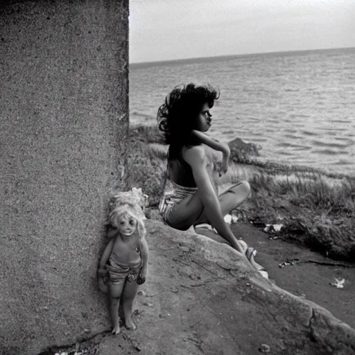 Prompt: a portrait of a character in a scenic environment by Bruce Davidson