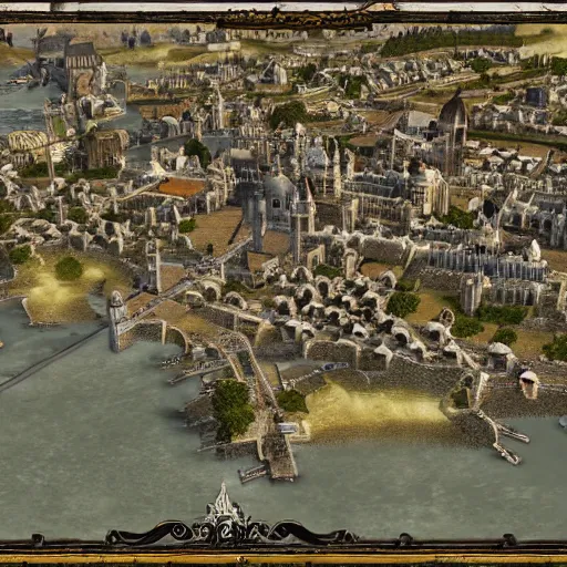 Image similar to the city of Venezia from elder Scrolls IV Oblivion