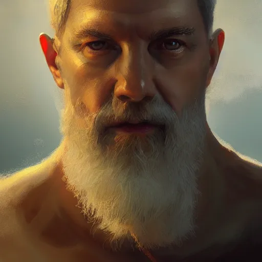 Image similar to zeus portrait, dramatic light, lake background, 2 0 0 mm focal length, painted by stanley lau, painted by greg rutkowski, painted by stanley artgerm, digital art, trending on artstation