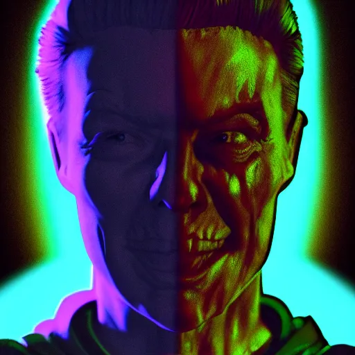 Image similar to rick astley skeletor in hoodie, portrait, vaporwave, synthwave, neon, vector graphics, cinematic, volumetric lighting, f 8 aperture, cinematic eastman 5 3 8 4 film