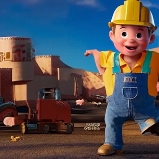 Prompt: dramatic reboot of bob the builder on hbo