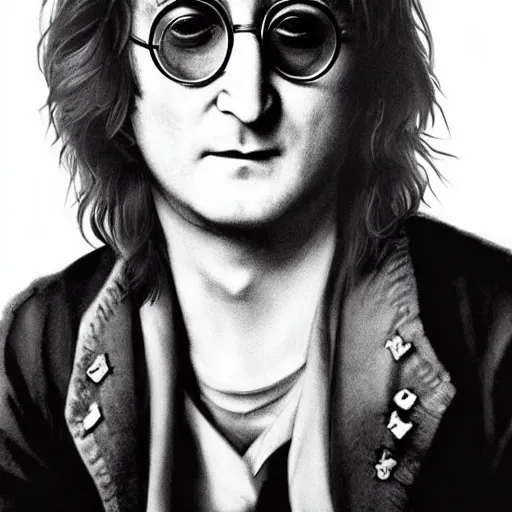 Prompt: John Lennon as a pop head, hyper realistic, HD, HQ, photo realistic