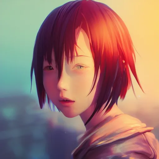 Image similar to photorealistic dramatic liquids anime people render, detailed face, colorful, atmosphere cinematic, by wlop, by ilyu kuvshinov, soft shadows, concept art, super detailed, vfx, houdini, 8 k, super realistic, ufotable studio art style, global illumination, trending in pixiv, dramatic color, ray tracing, god rays