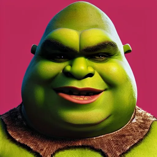 Prompt: natalie portman shrek mashup