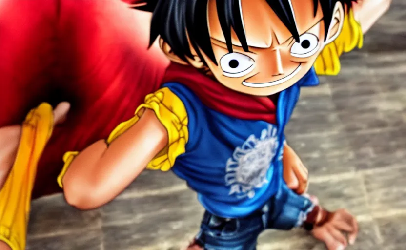 luffy's gear 5 one piece, anime, Stable Diffusion