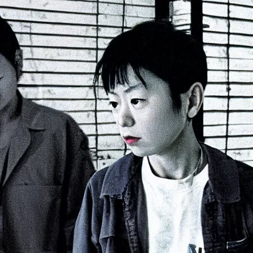 Image similar to film still 1 9 9 2 tsukamoto industrial