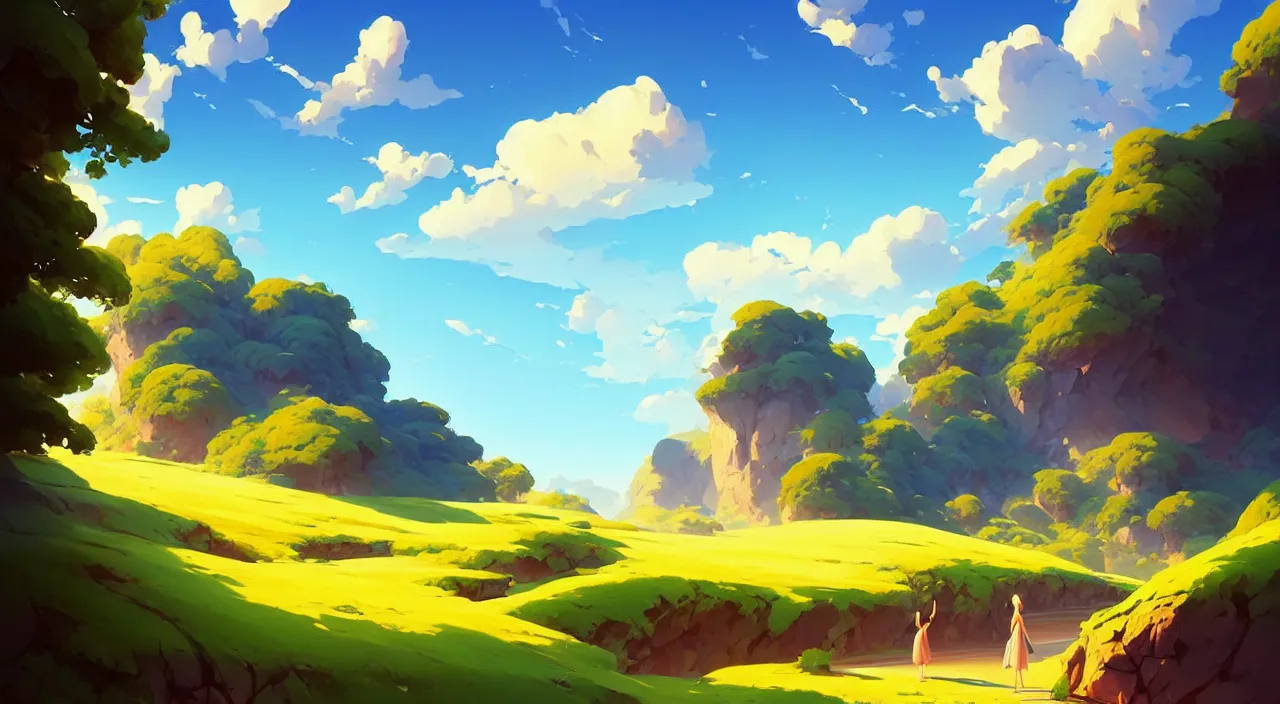 Image similar to beautiful summer landscape, vector art, in marble incrusted of legends heartstone official fanart behance hd by Jesper Ejsing, by RHADS, Makoto Shinkai and Lois van baarle, ilya kuvshinov, rossdraws global illumination