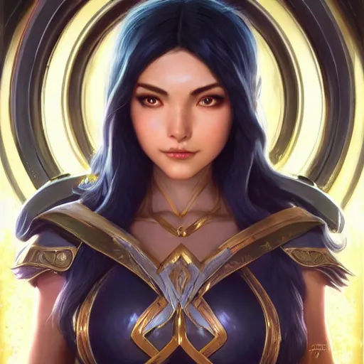 Image similar to perfectly - centered - portrait of irelia from league of legends, intricate, highly detailed, digital painting, artstation, concept art, smooth, sharp focus, illustration, unreal engine 5, 8 k, art by artgerm and greg rutkowski and alphonse mucha