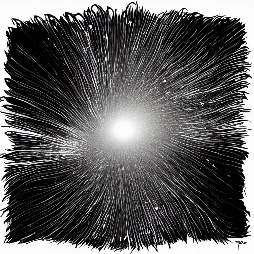 Image similar to spaghettification of a person in a black hole