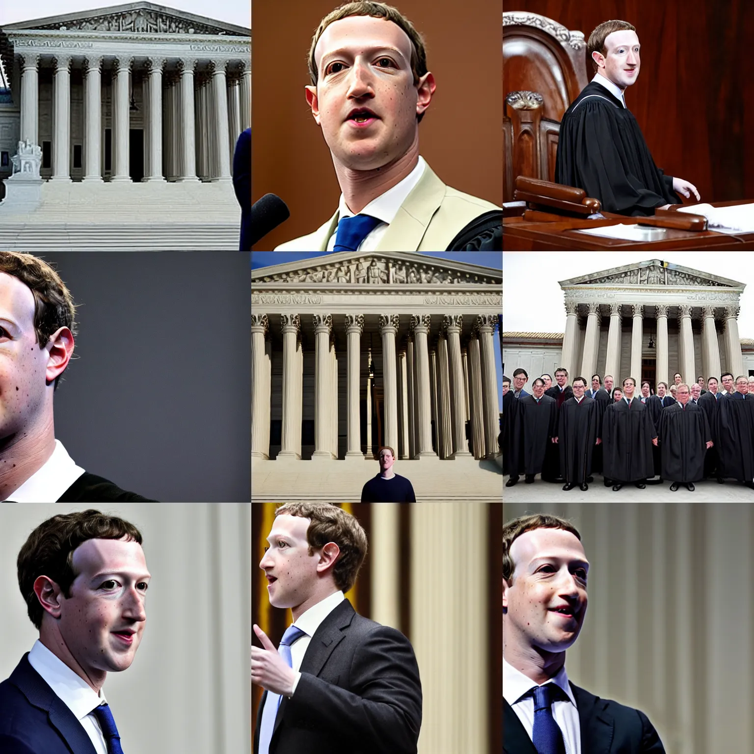 mark zuckerberg as chief justice of the supreme court Stable