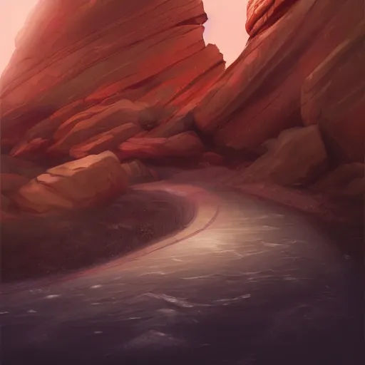 Image similar to red rock mountain by charlie bowater