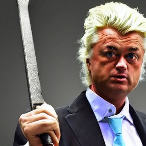 Image similar to geert wilders the barbarian