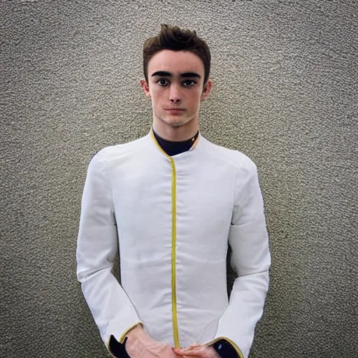 Prompt: “a realistic detailed photo of a guy who is an attractive humanoid who is half robot and half humanoid, who is a male android, Charles Leclerc, shiny skin, posing like a statue, blank stare”